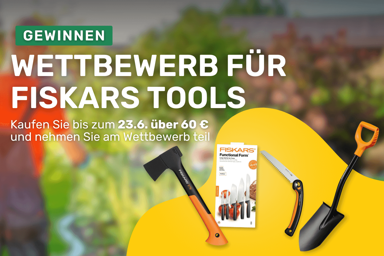 Wettbewerb um Fiskars Werkzeuge - Holzfarben Hahn